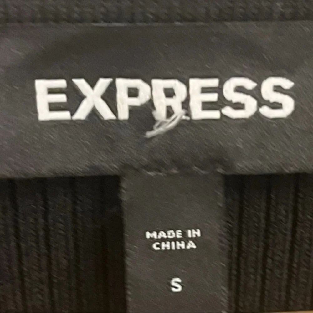 Express Classy Black Sweater Top with Ruffle edging! - Picture 3 of 5